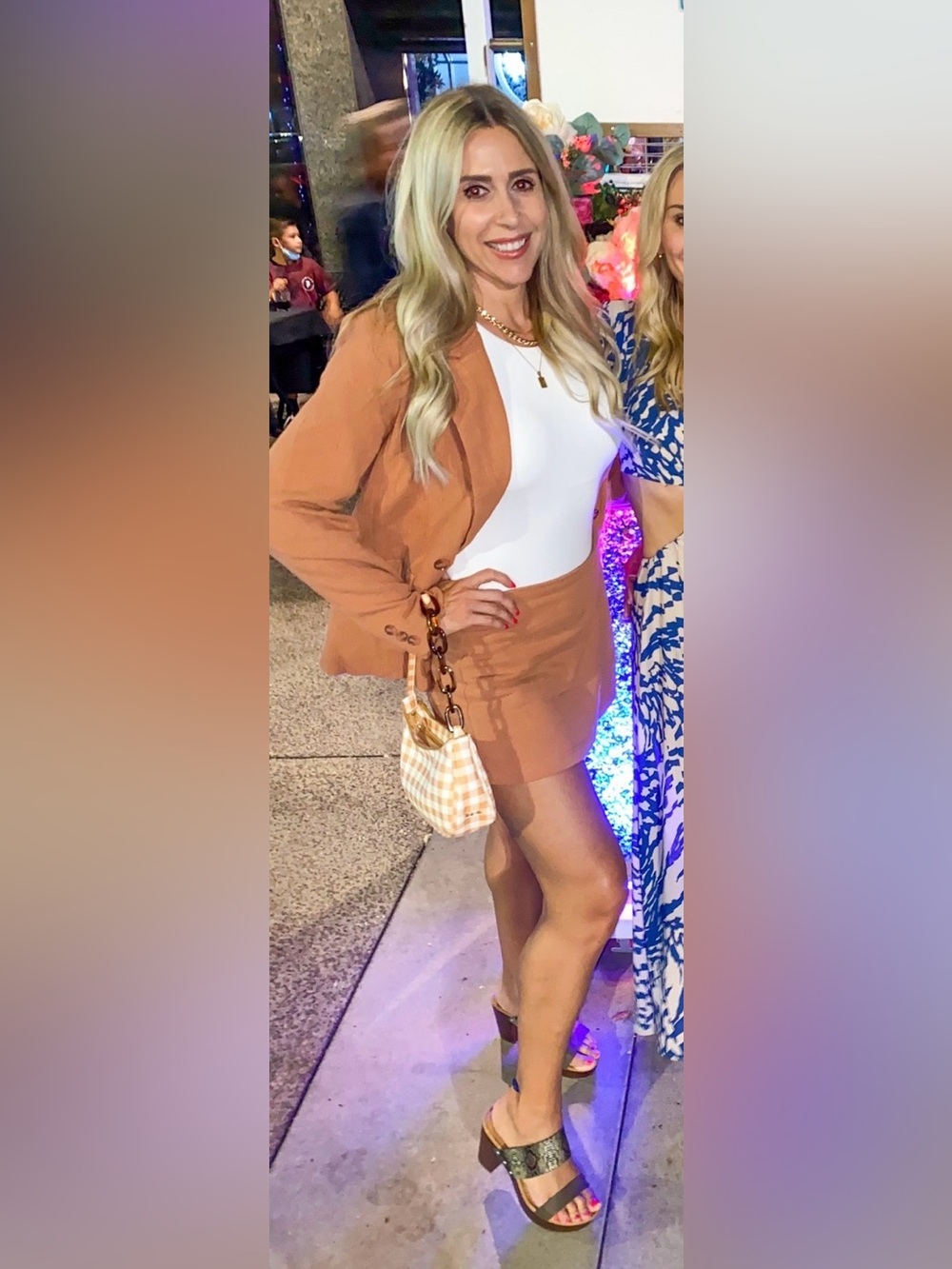 Forever 21 Rust Mini Skort and Blazer Set